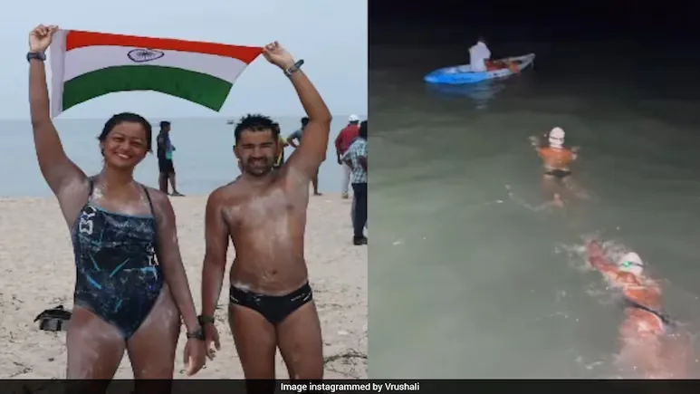 11 గంటలు నాన్ స్టాప్ ఈత.. బెంగళూరు అడ్వెంచర్ కపుల్ హిస్టరీ