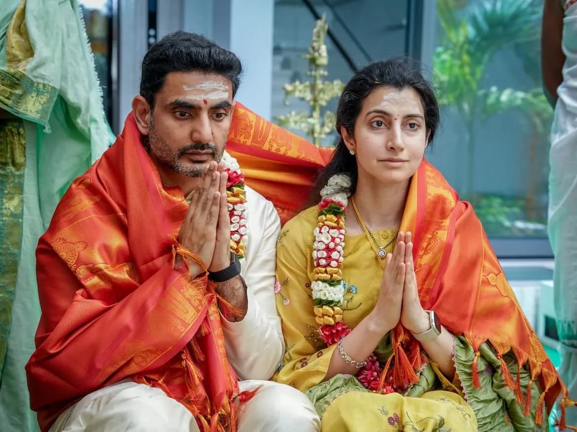 హైదరాబాద్ ఇంట్లో నారా లోకేష్, బ్రాహ్మణి స్పెషల్ పూజలు!