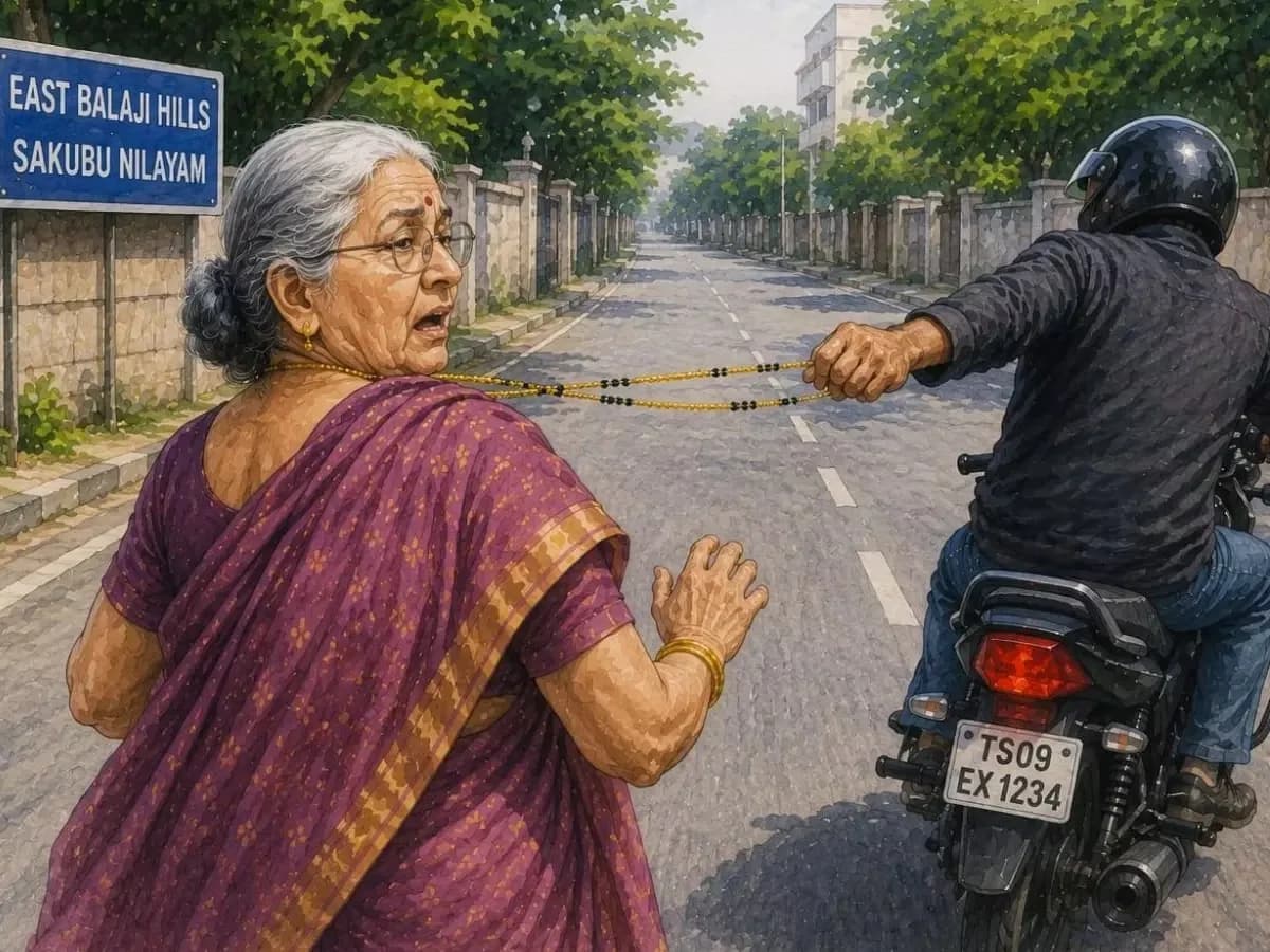 బోడుప్పల్లో చైన్ స్నాచింగ్
