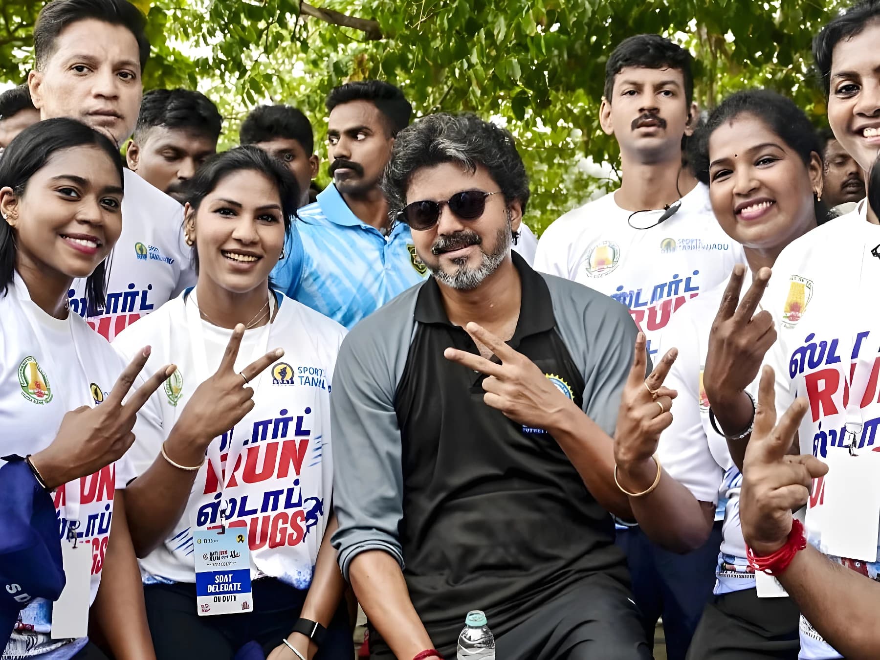 డ్రగ్స్ వ్యతిరేక మారథాన్ లో సీఎం విజయ్ !
