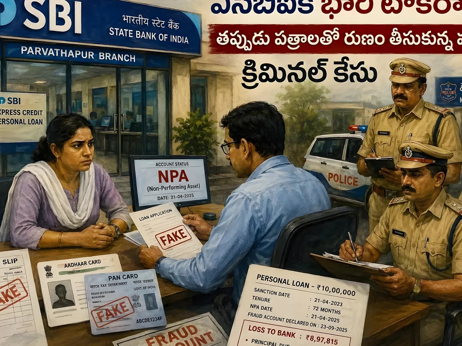 ఫేక్ సాలరీ స్లిప్స్తో SBIకి టోకరా