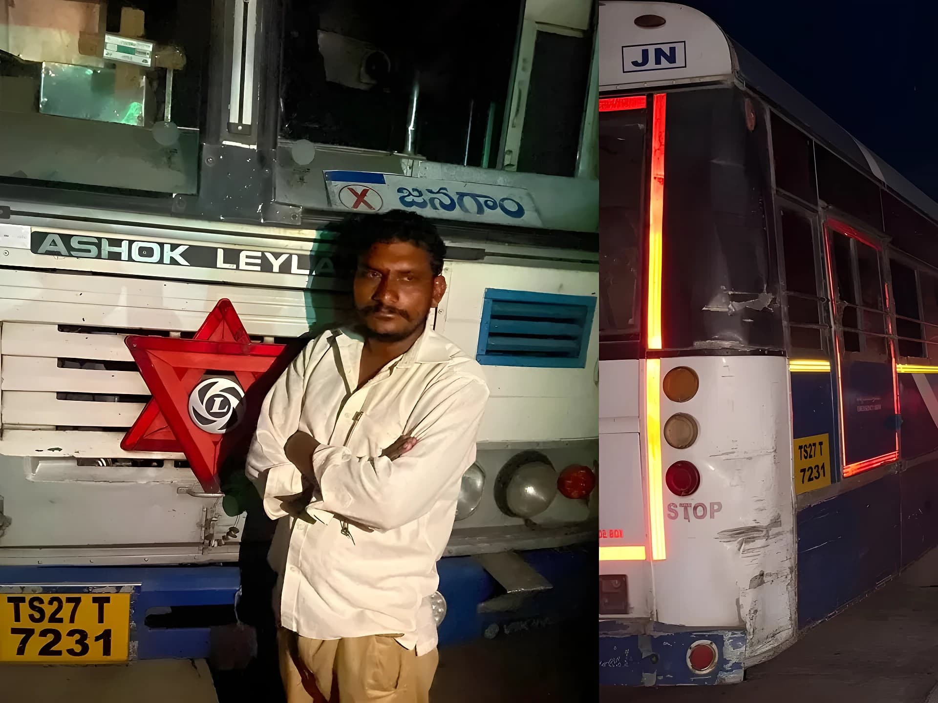 RTC బస్సు ఎత్తుకెళ్లిన మందుబాబు