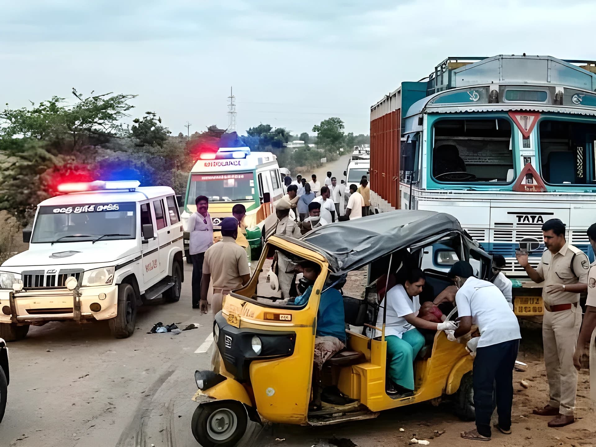 హైవేపై ఘోర ప్రమాదం.. పెళ్లి ఇంట్లో తీరని శోకం