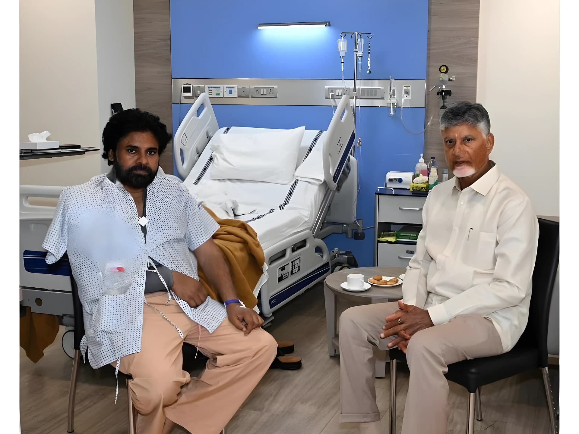 డిప్యూటీ సీఎం పవన్ కల్యాణ్ కు చంద్రబాబు పరామర్శ !