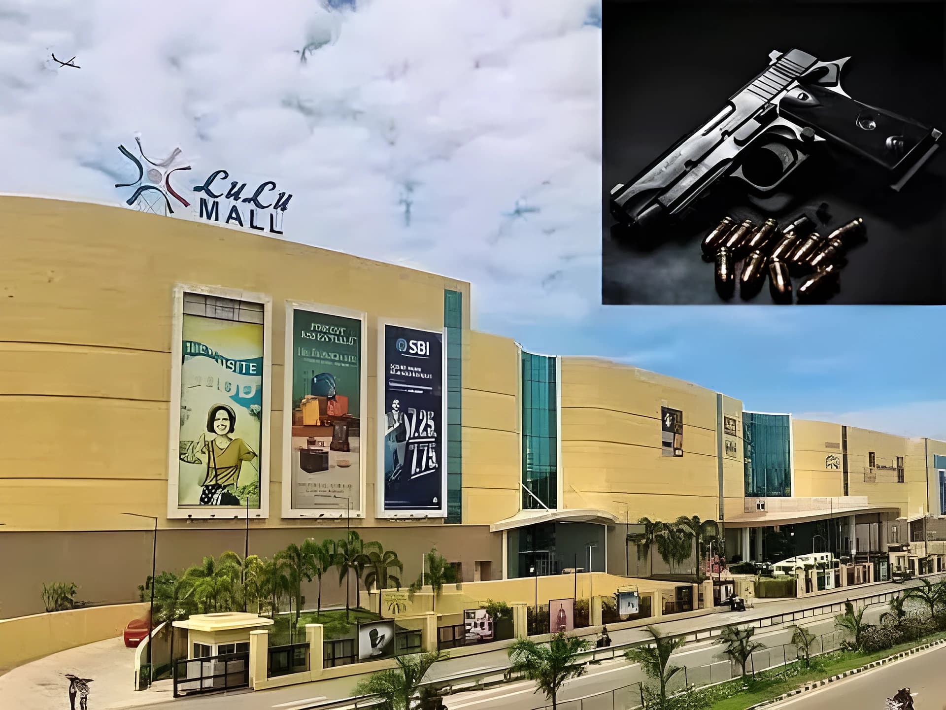 లూలూ మాల్లో గన్ కలకలం