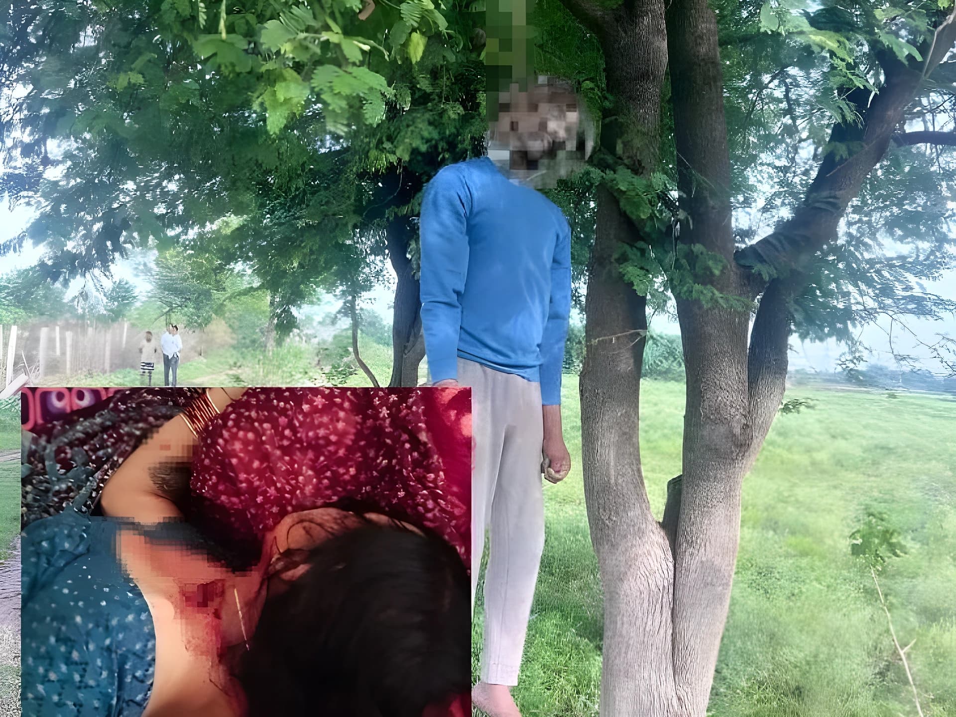 భార్య సమాధి దగ్గర భర్త ఆత్మహత్య