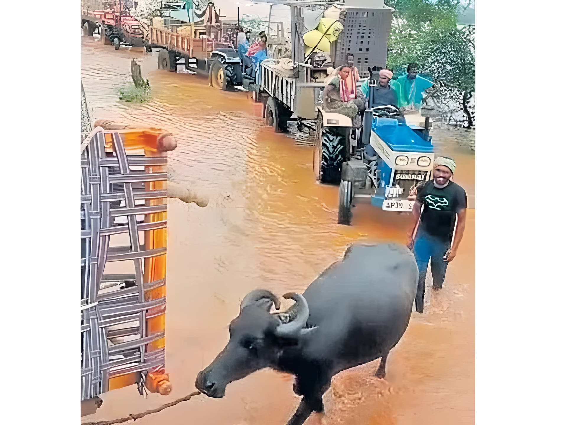 వరద విలయం.. వంద గ్రామాలకు రాకపోకలు బంద్