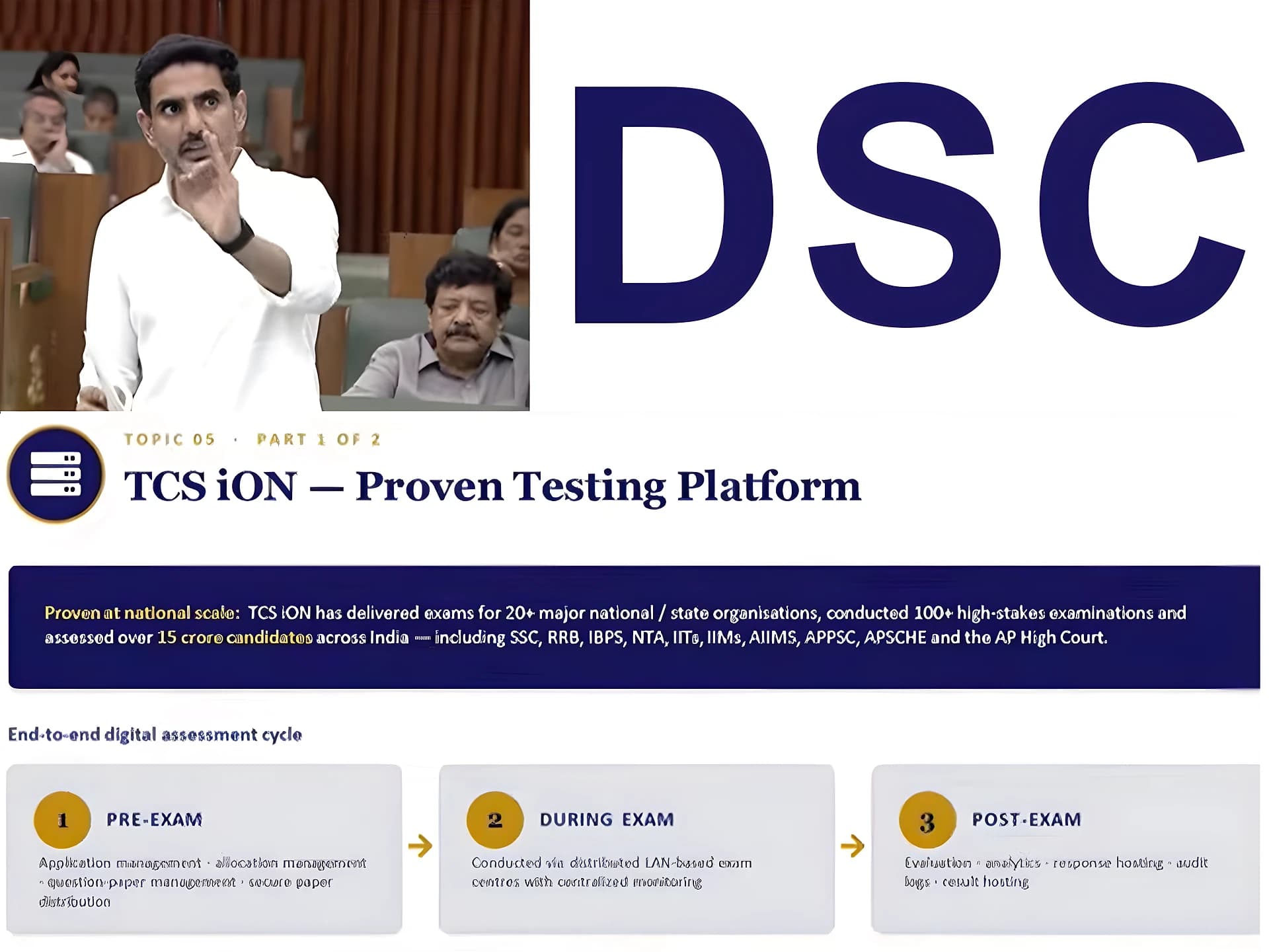 DSCపై 141 కేసులు.. అసెంబ్లీలో లోకేష్ వివరణ