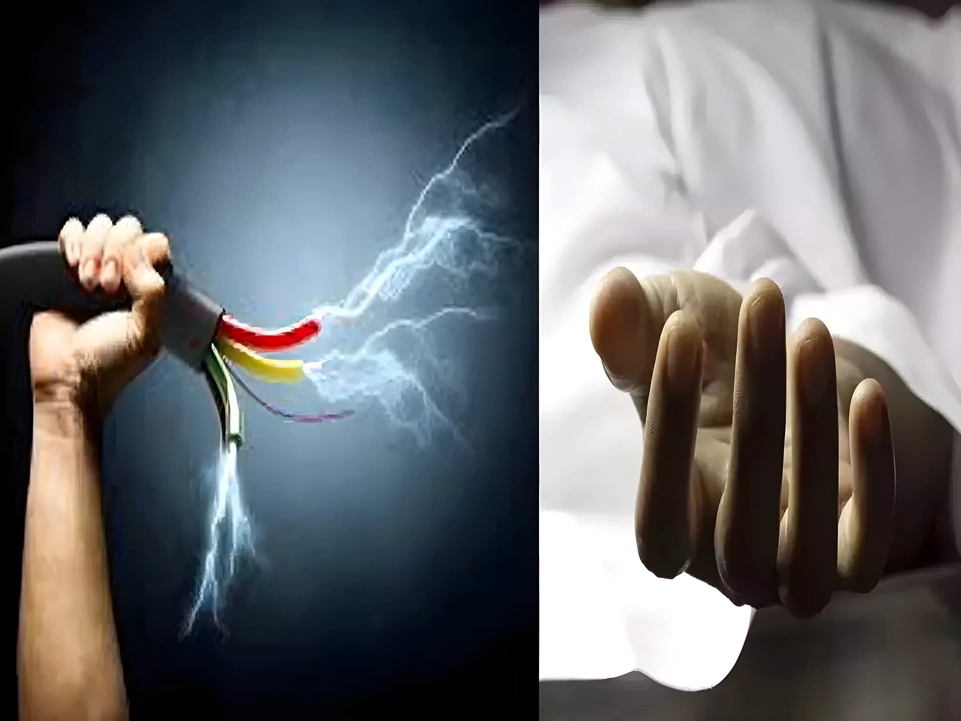 షాప్ బోర్డు పెడుతుండగా షాకింగ్ ఘటన