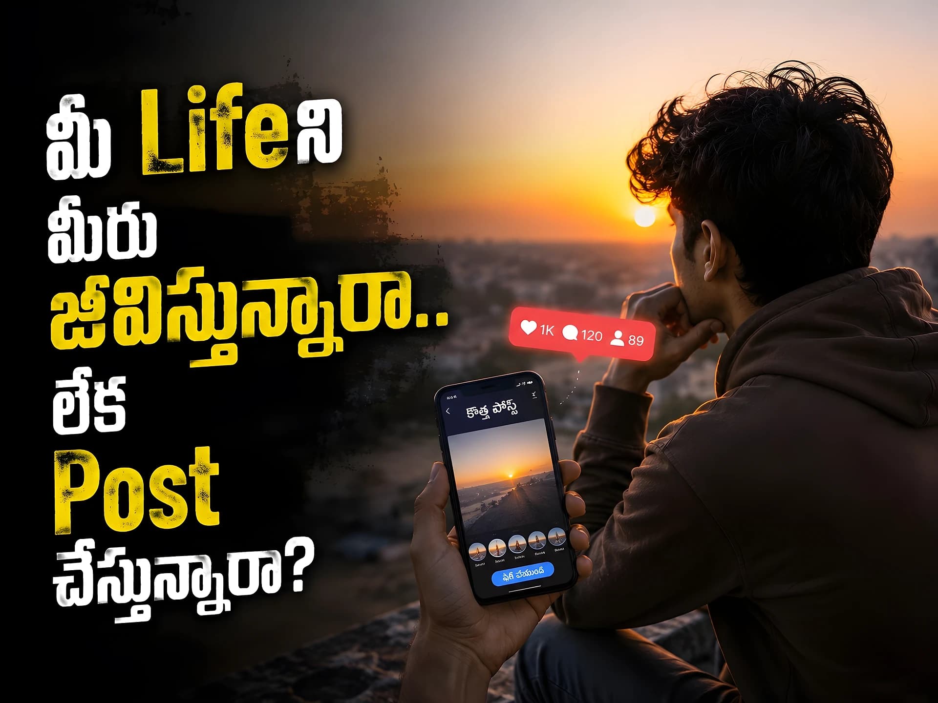 జీవిస్తున్నామా.. లేక చూపిస్తున్నామా?