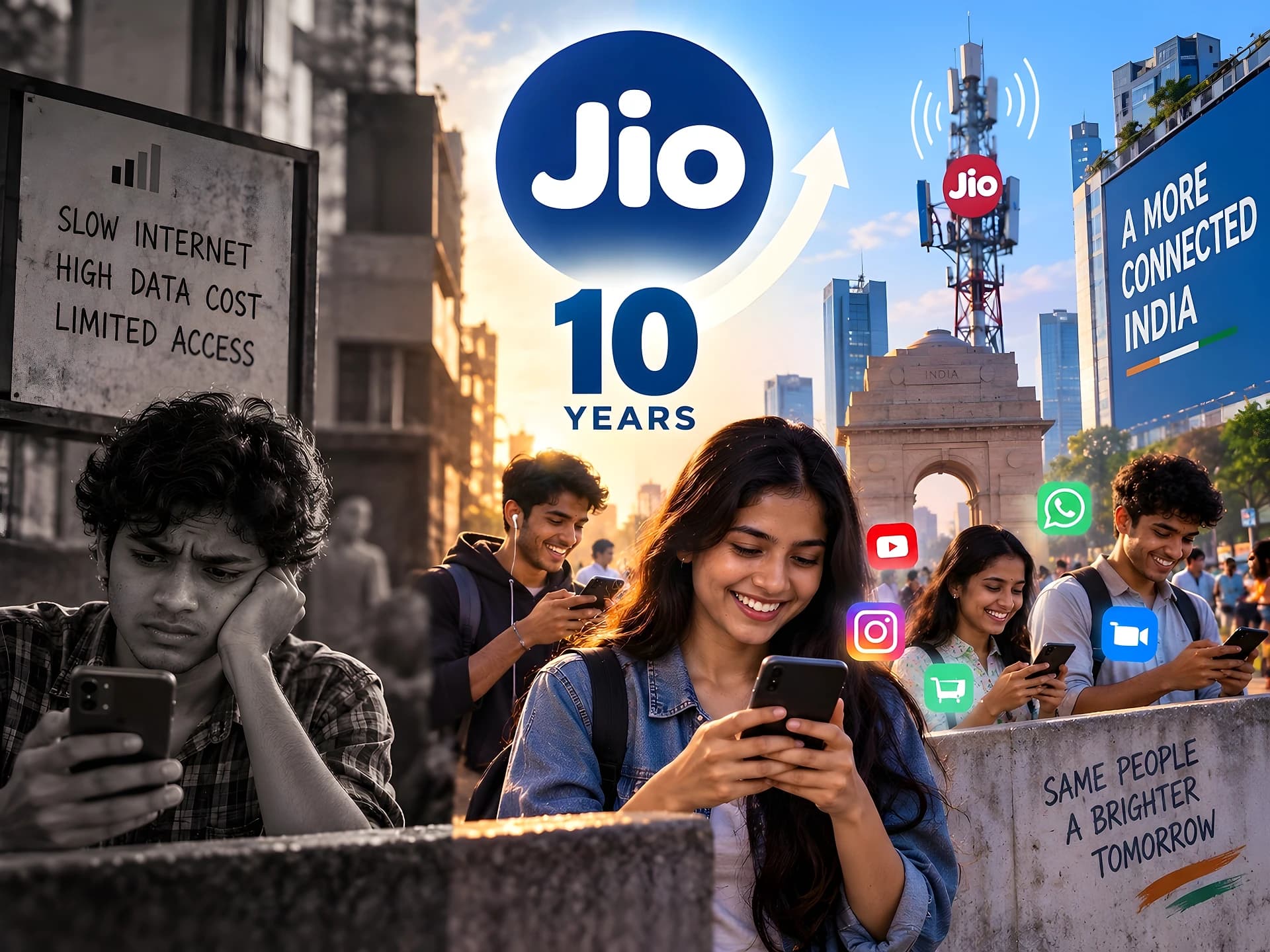 10 ఏళ్లలో Jio మార్చిన డిజిటల్ ఇండియా!