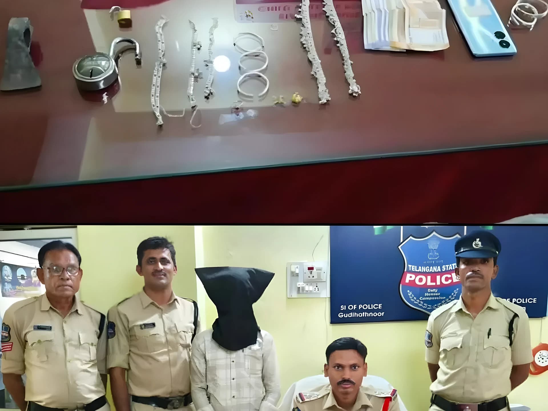 తాళాలు పగులగొట్టి చోరీ.. నిందితులు అరెస్ట్