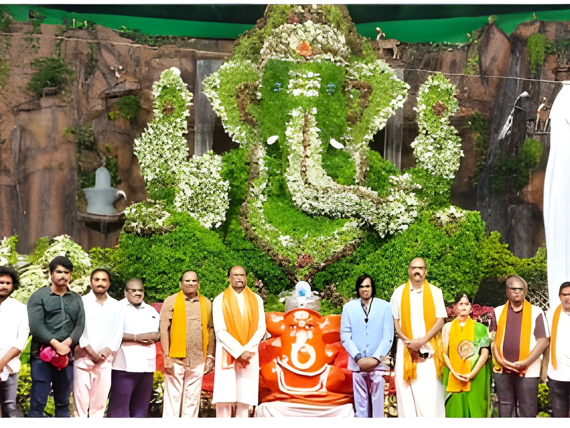16 వేల మొక్కలతో సస్య గణపతి..!