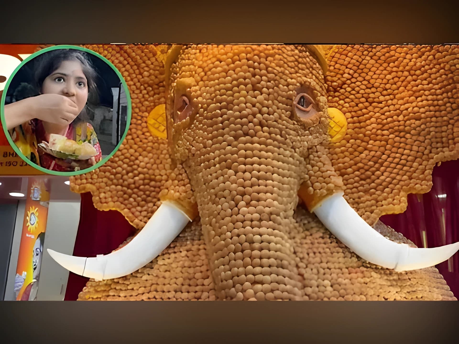 పానీపూరీతో 13 అడుగుల గణేశుడు!