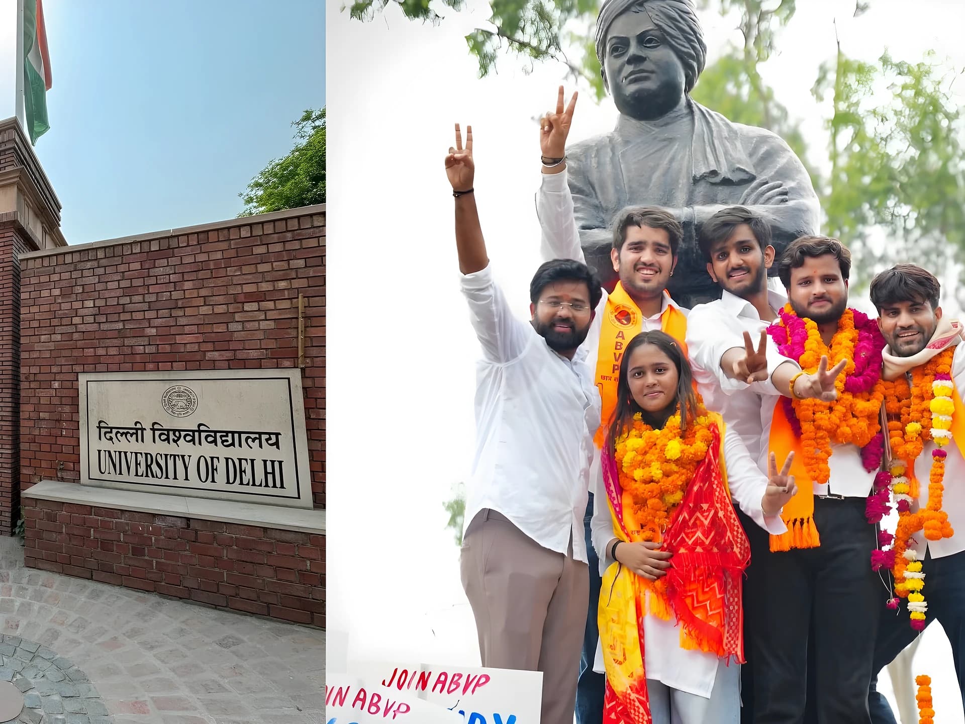 ఢిల్లీ యూనివర్సిటీ ఎన్నికలు.. ABVPకు కీలక పోస్టులు