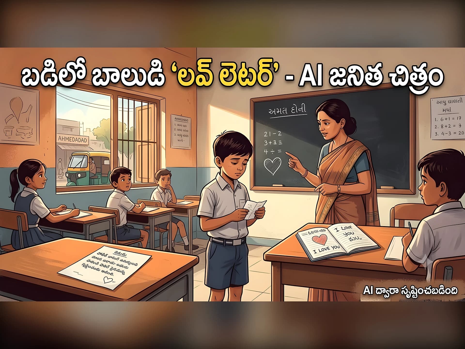 బడిలో బాలుడి ‘లవ్ లెటర్’.. ఆ తర్వాత?