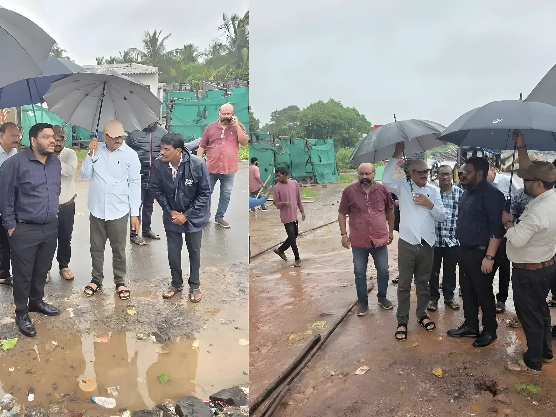 సుబ్బంపేట తీరంలో జేసీ పర్యటన