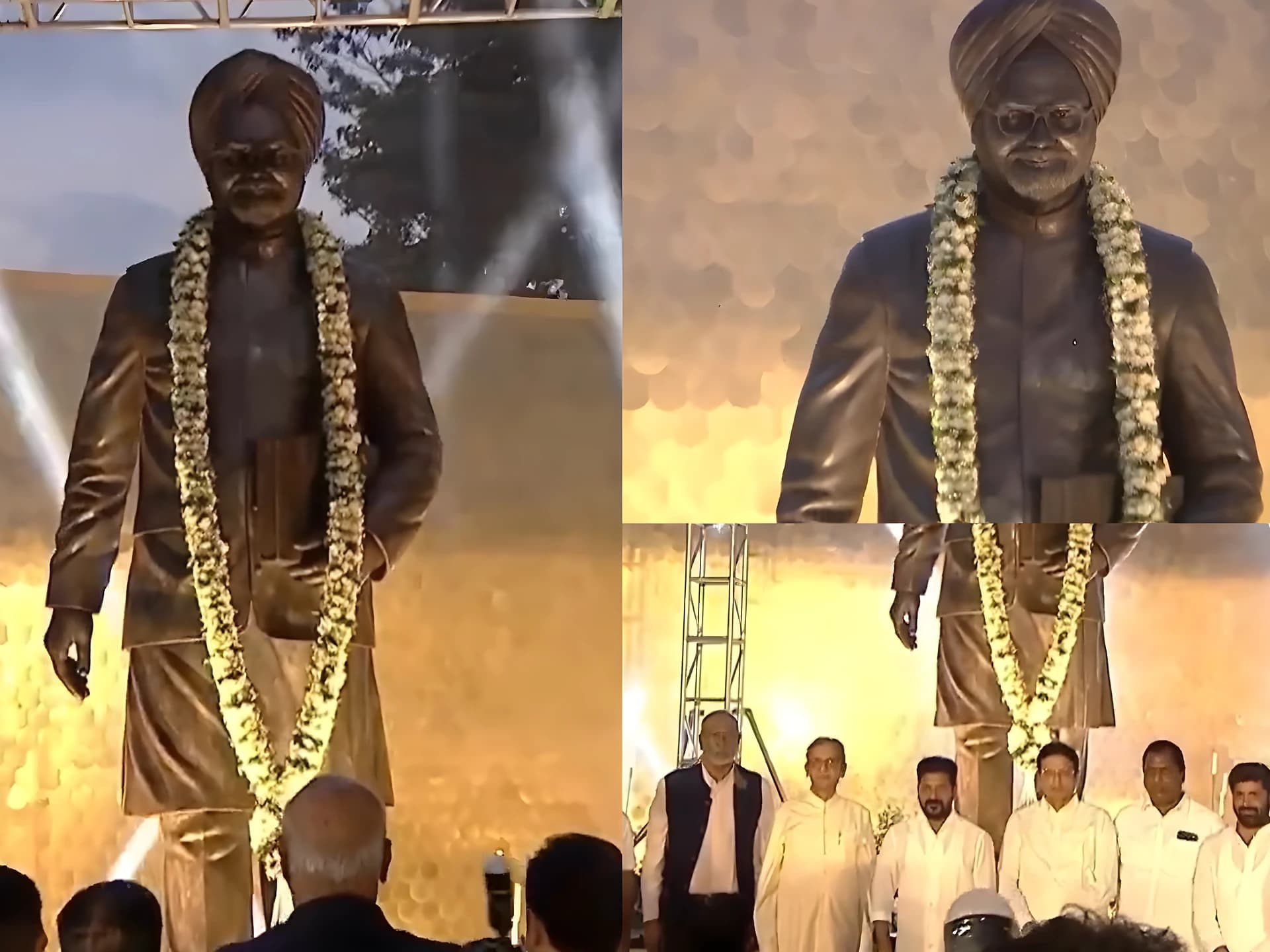 మన్మోహన్ సింగ్ విగ్రహం ఆవిష్కరించిన CM రేవంత్రెడ్డి