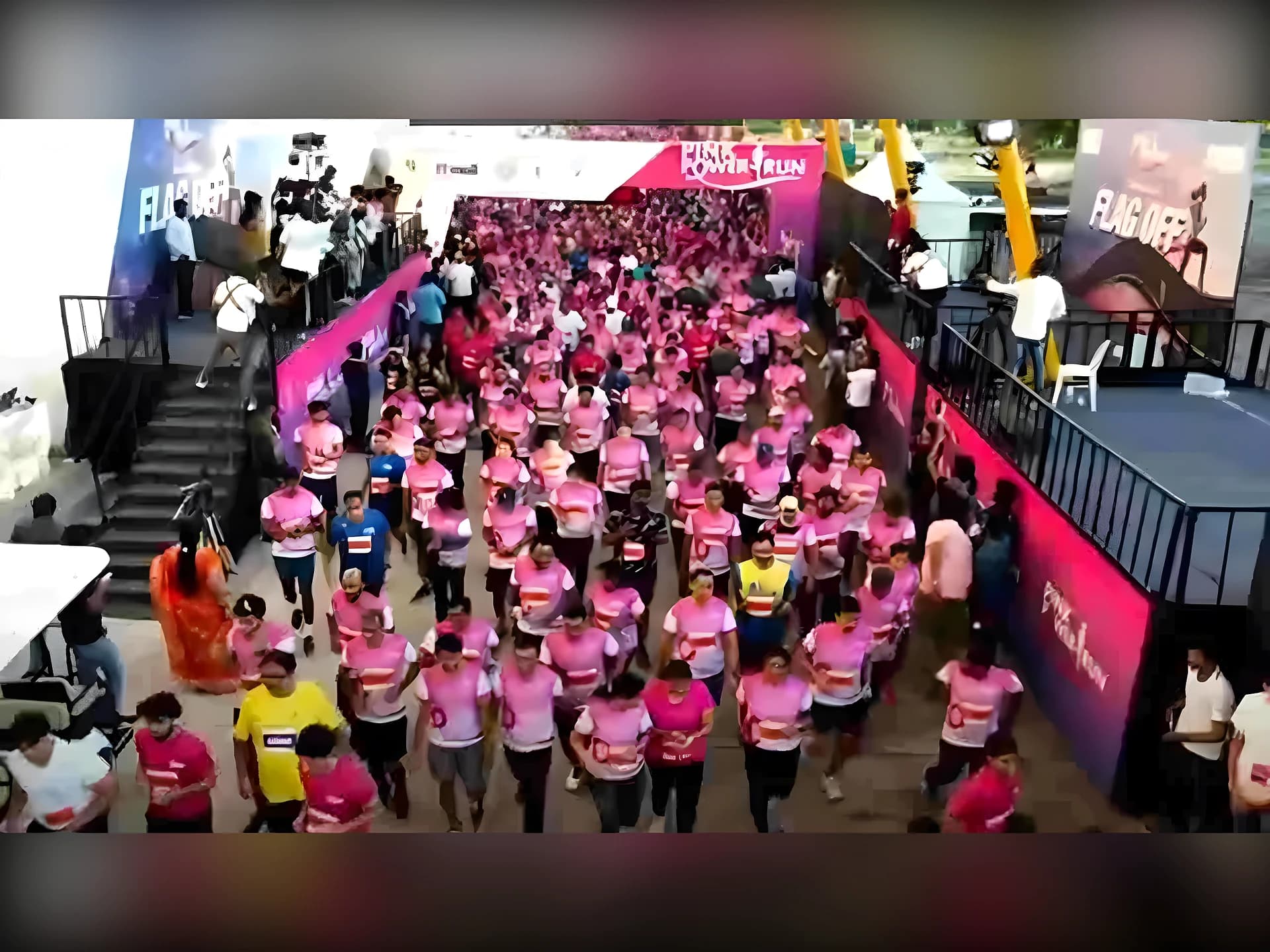 ఉత్సాహంగా పింక్ పవర్ రన్
