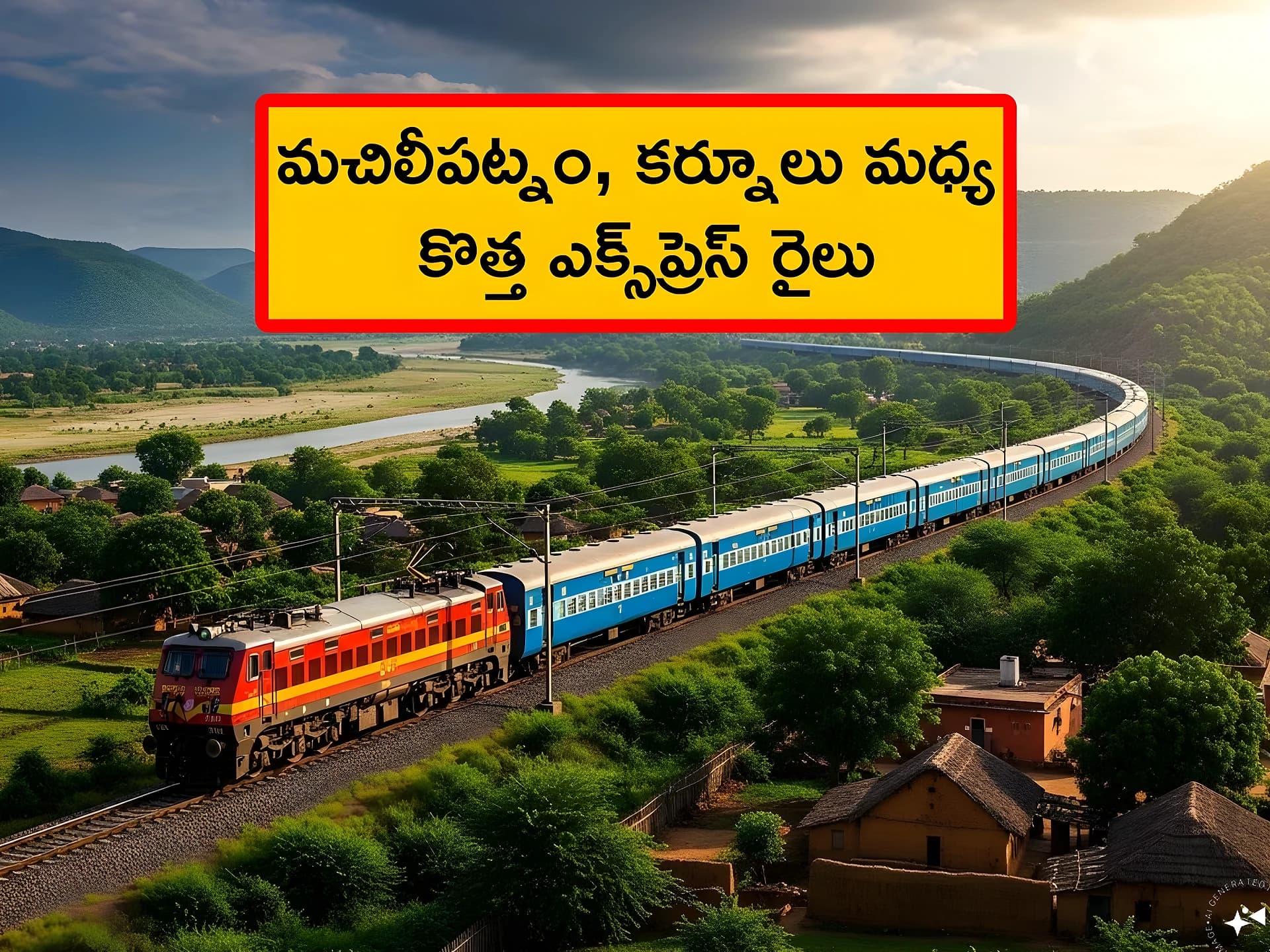 మచిలీపట్నం–కర్నూలు కొత్త ఎక్స్ప్రెస్ రైలు
