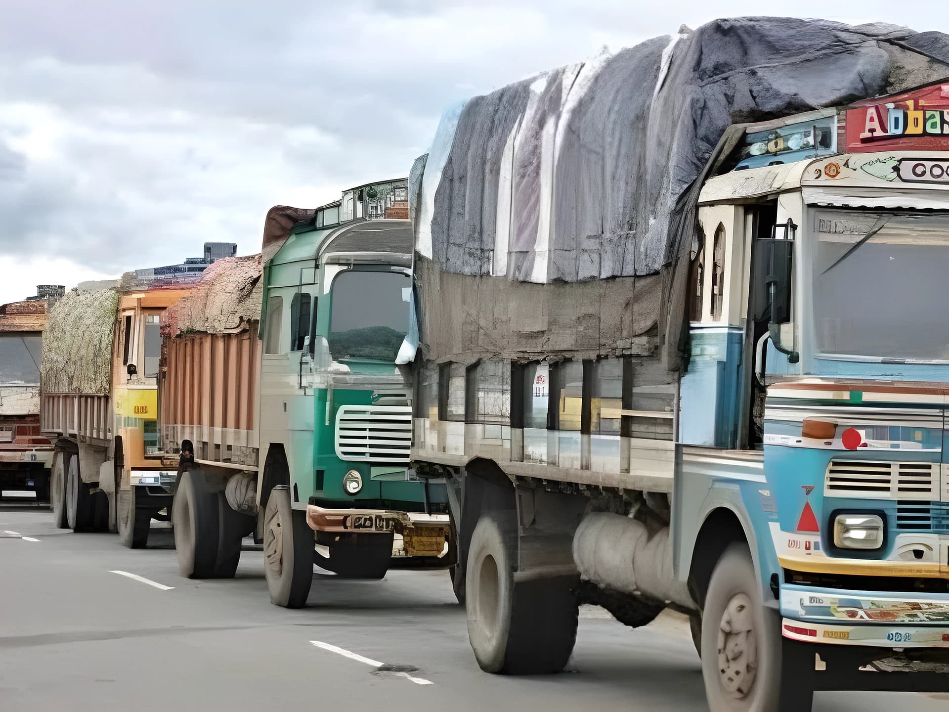 లారీలతో ఆందోళన..హైవే బ్లాక్
