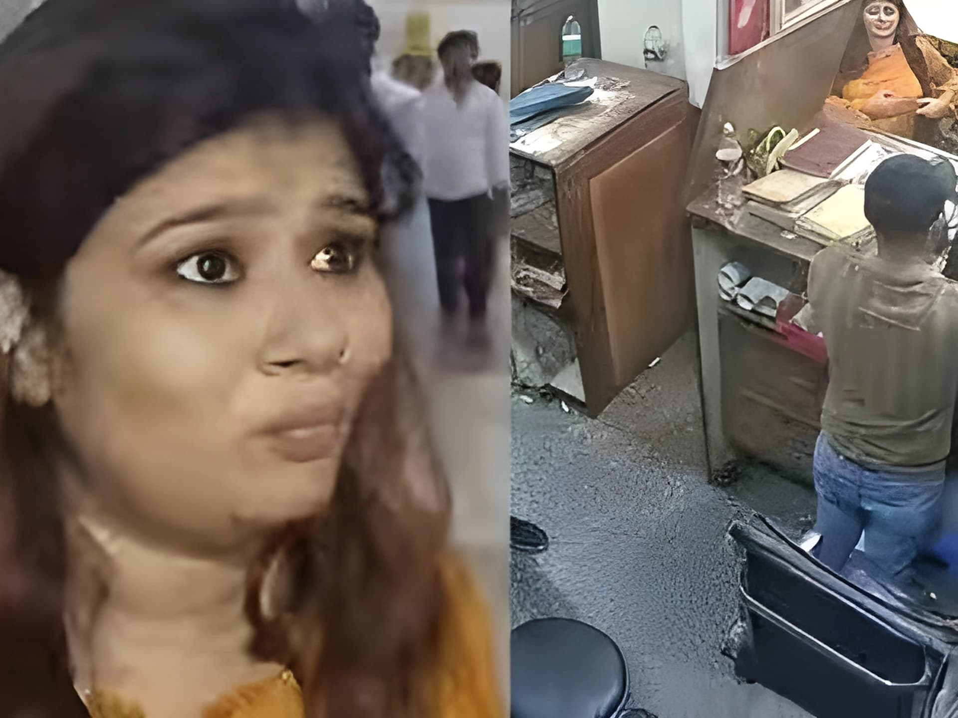 బిజీ మార్కెట్లో భర్త గన్ఫైర్