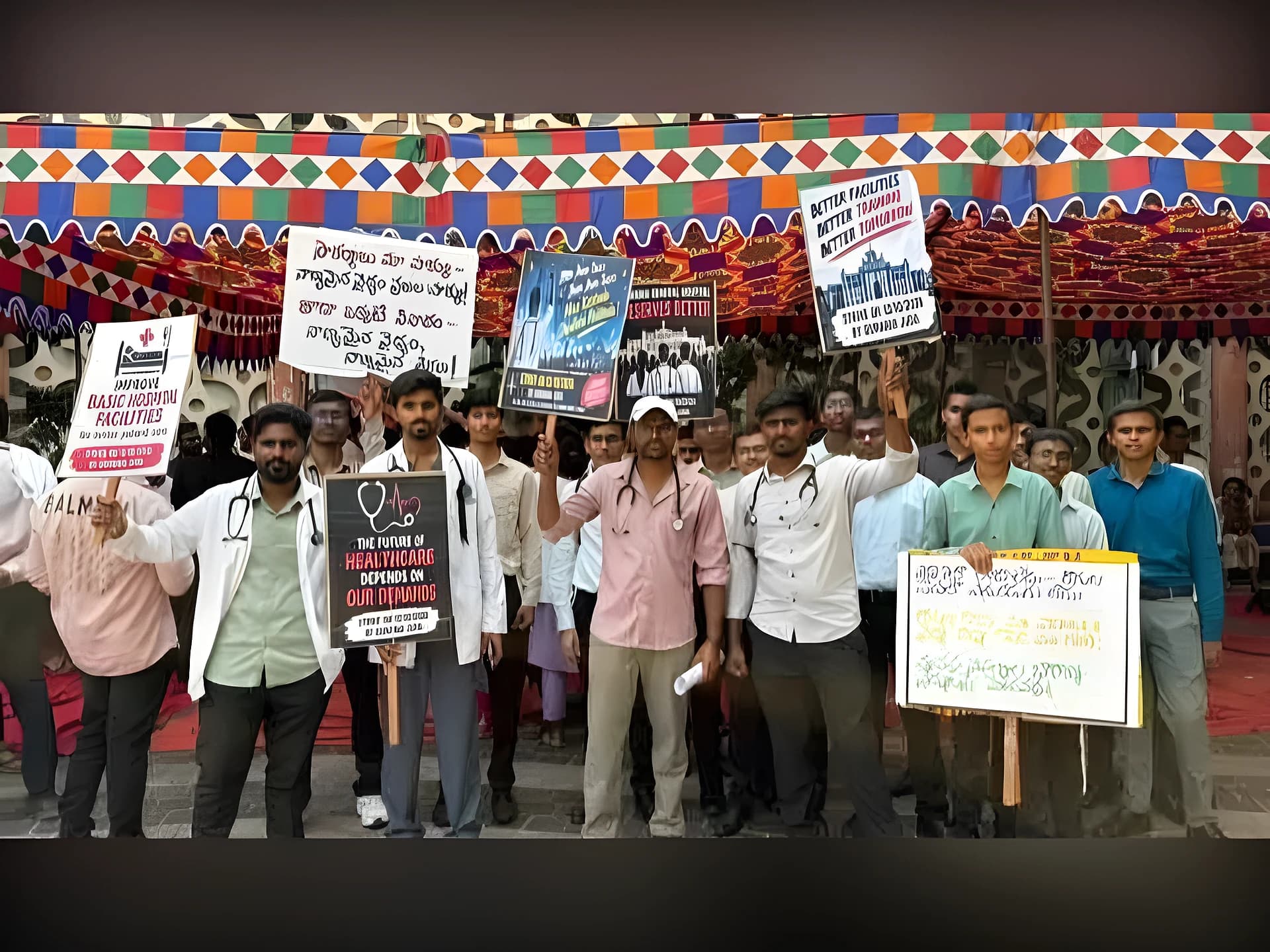 ఉస్మానియా హాస్పిటల్లో వైద్యుల ఆందోళన