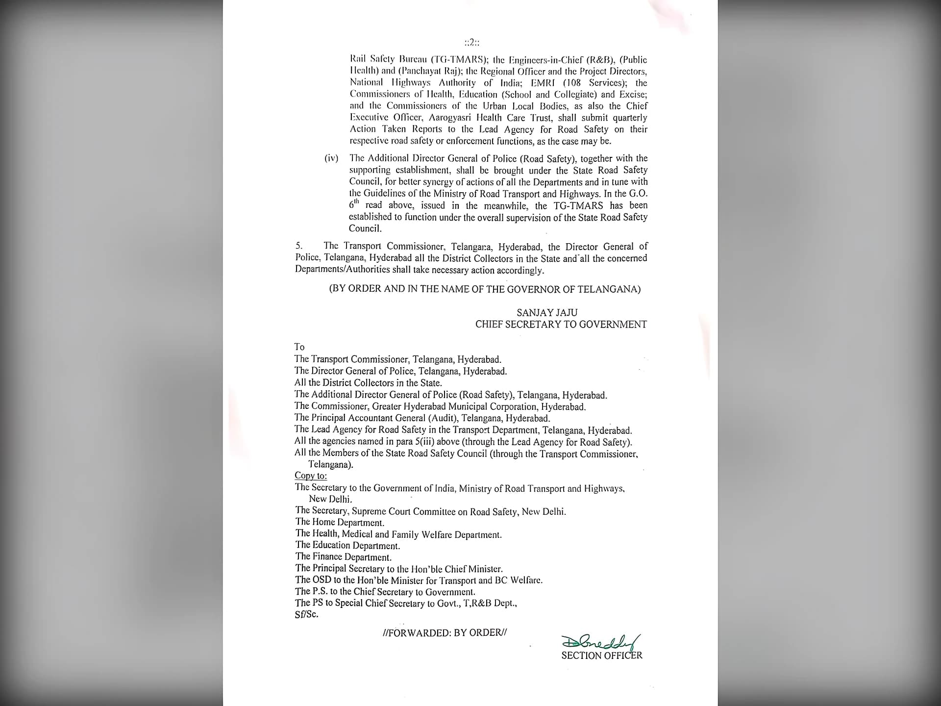 రోడ్ యాక్సిడెంట్స్ తగ్గించేందుకు కొత్త గైడ్లైన్స్