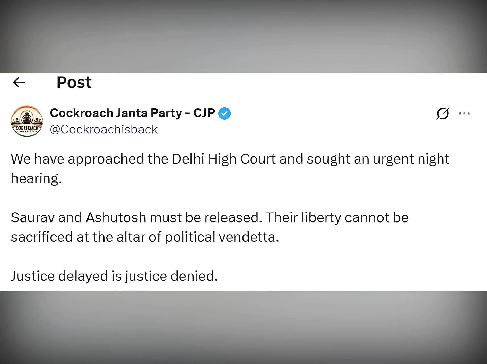 సౌరవ్, అశుతోష్ కోసం హైకోర్టుకు వెళ్లిన CJP న్యాయబృందం