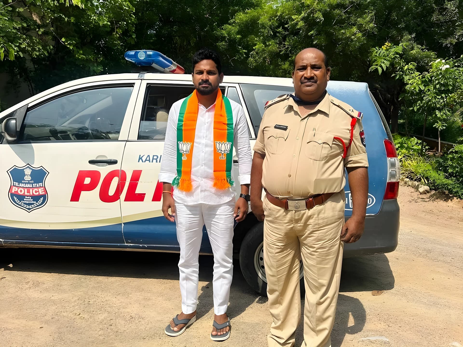 సీఎం పర్యటన సందర్భంగా బిజెపి నేత అరెస్టు