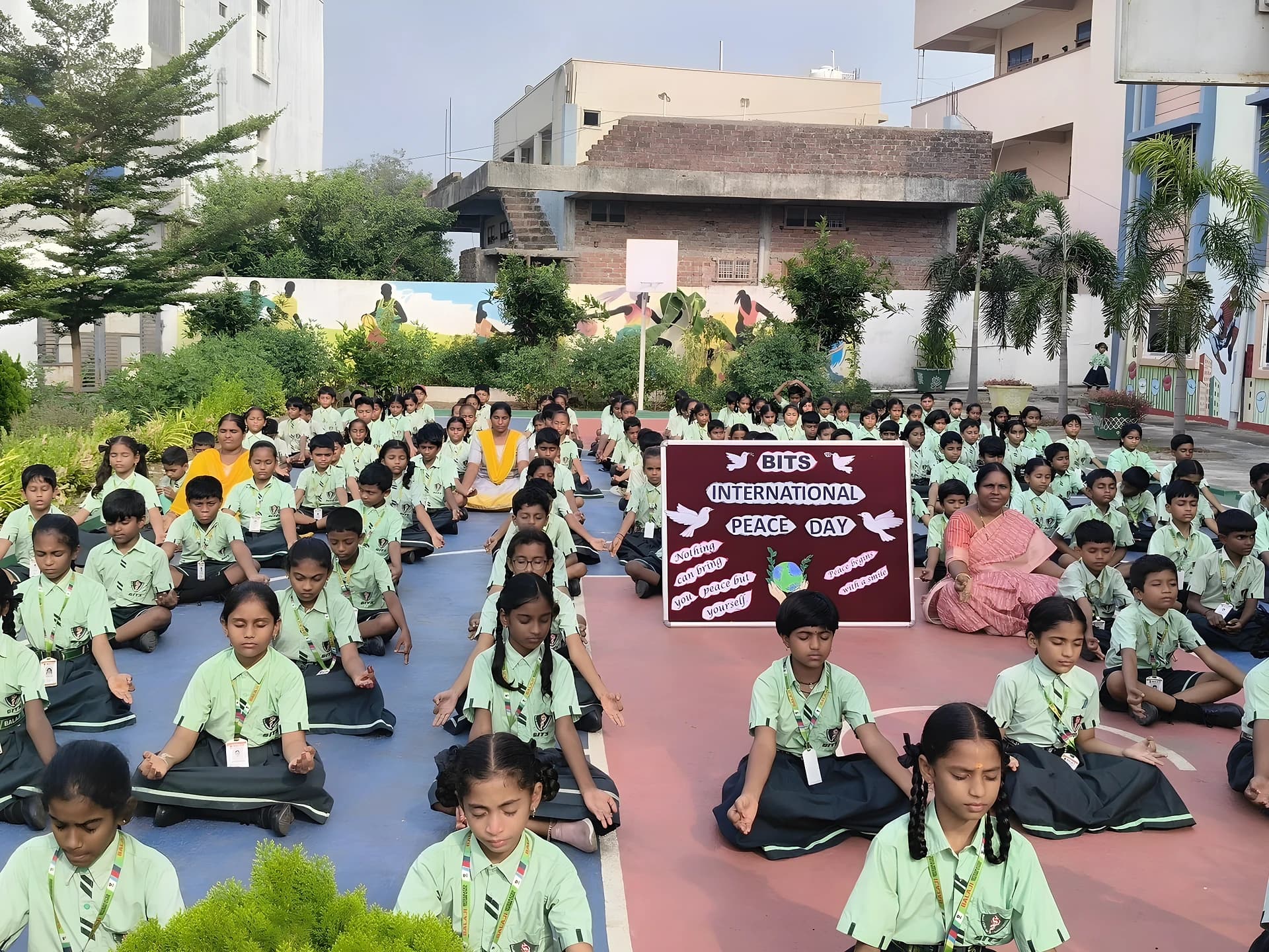 బాలాజీ పాఠశాలలో అంతర్జాతీయ శాంతి దినోత్సవం