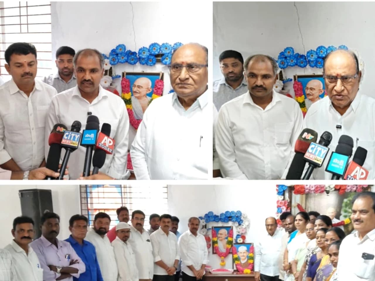 వైఎస్సార్సీపీ ఆఫీస్లో గాంధీ, శాస్త్రి జయంతి
