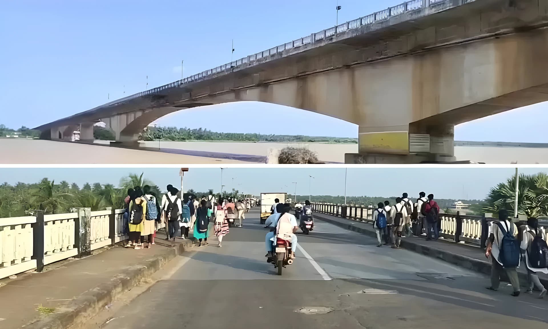 చించినాడ బ్రిడ్జిపై రాకపోకలు పునఃప్రారంభం