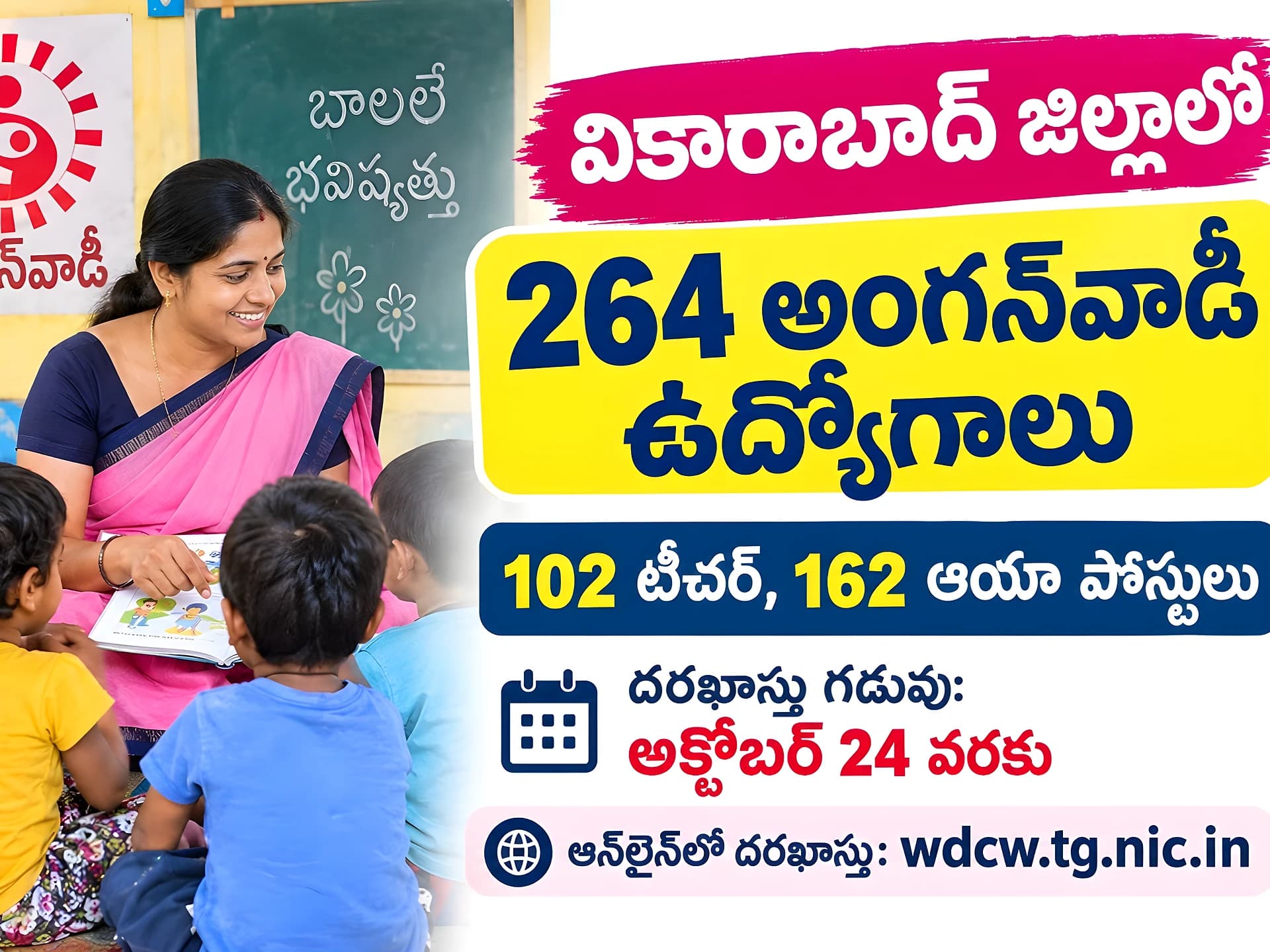 అర్హులైన మహిళలకు ఉద్యోగ అవకాశం