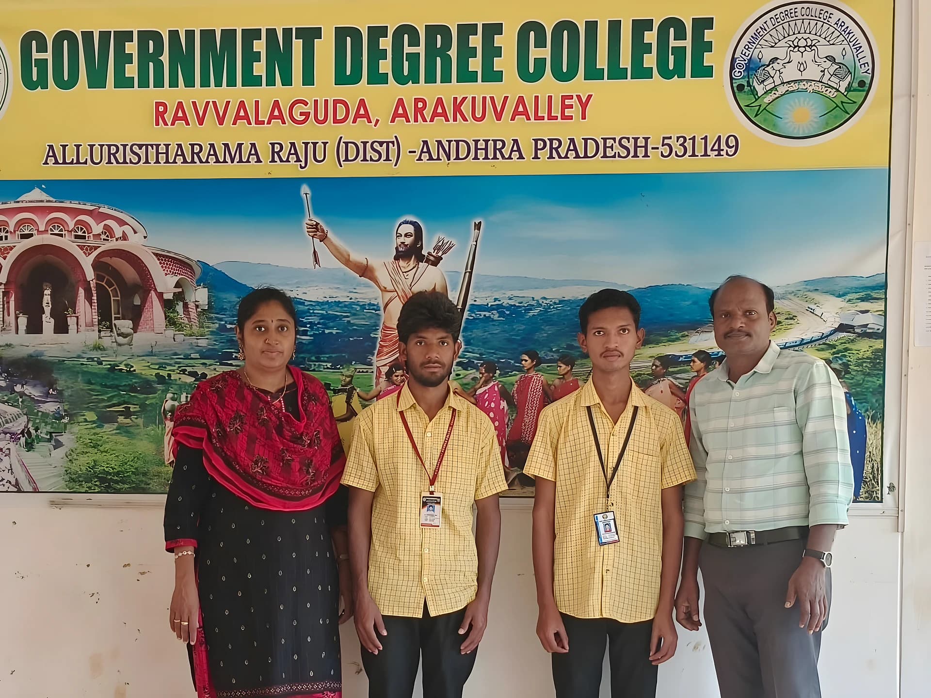 జాతీయ సమగ్రతా క్యాంప్కు అరకు విద్యార్థుల ఎంపిక