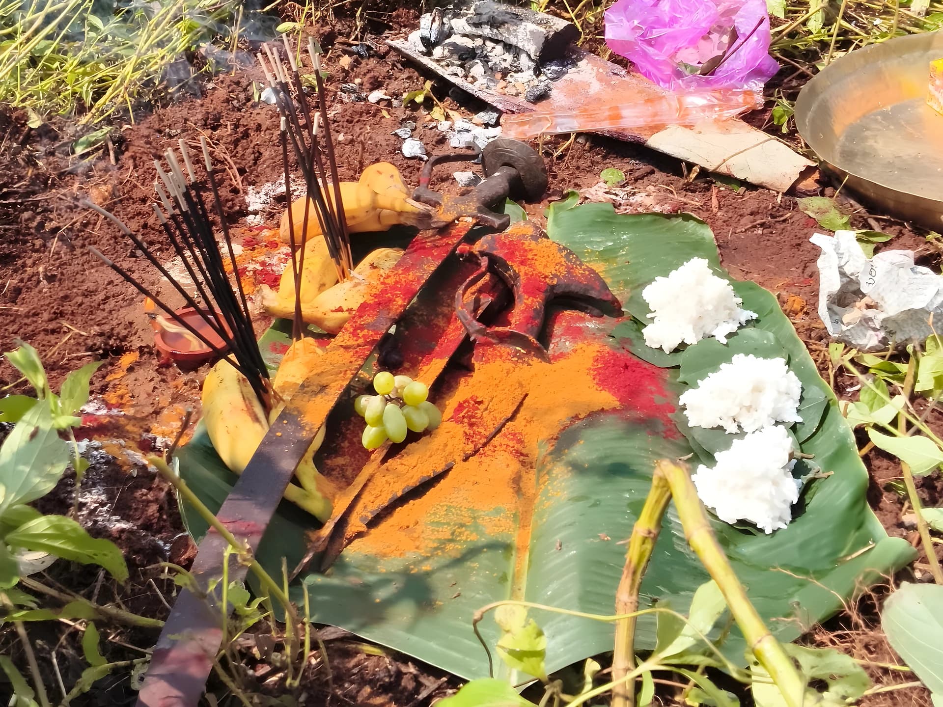 రింతాడలో సంప్రదాయబద్ధంగా ఆయుధ పూజ