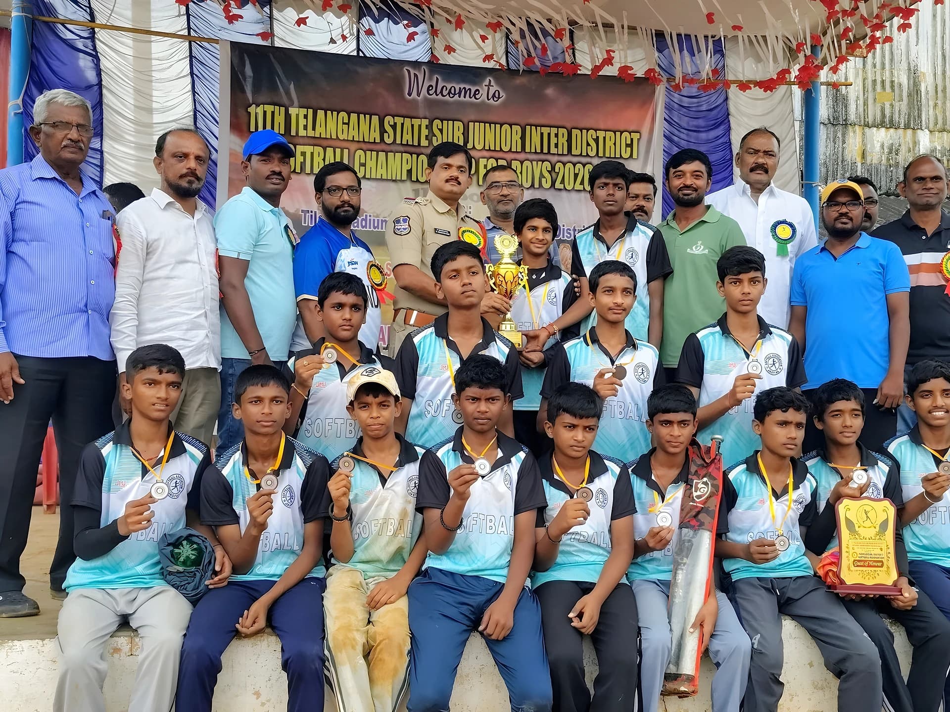 సాఫ్ట్బాల్ స్టేట్ లెవెల్ టోర్నీలో జగిత్యాల టీమ్