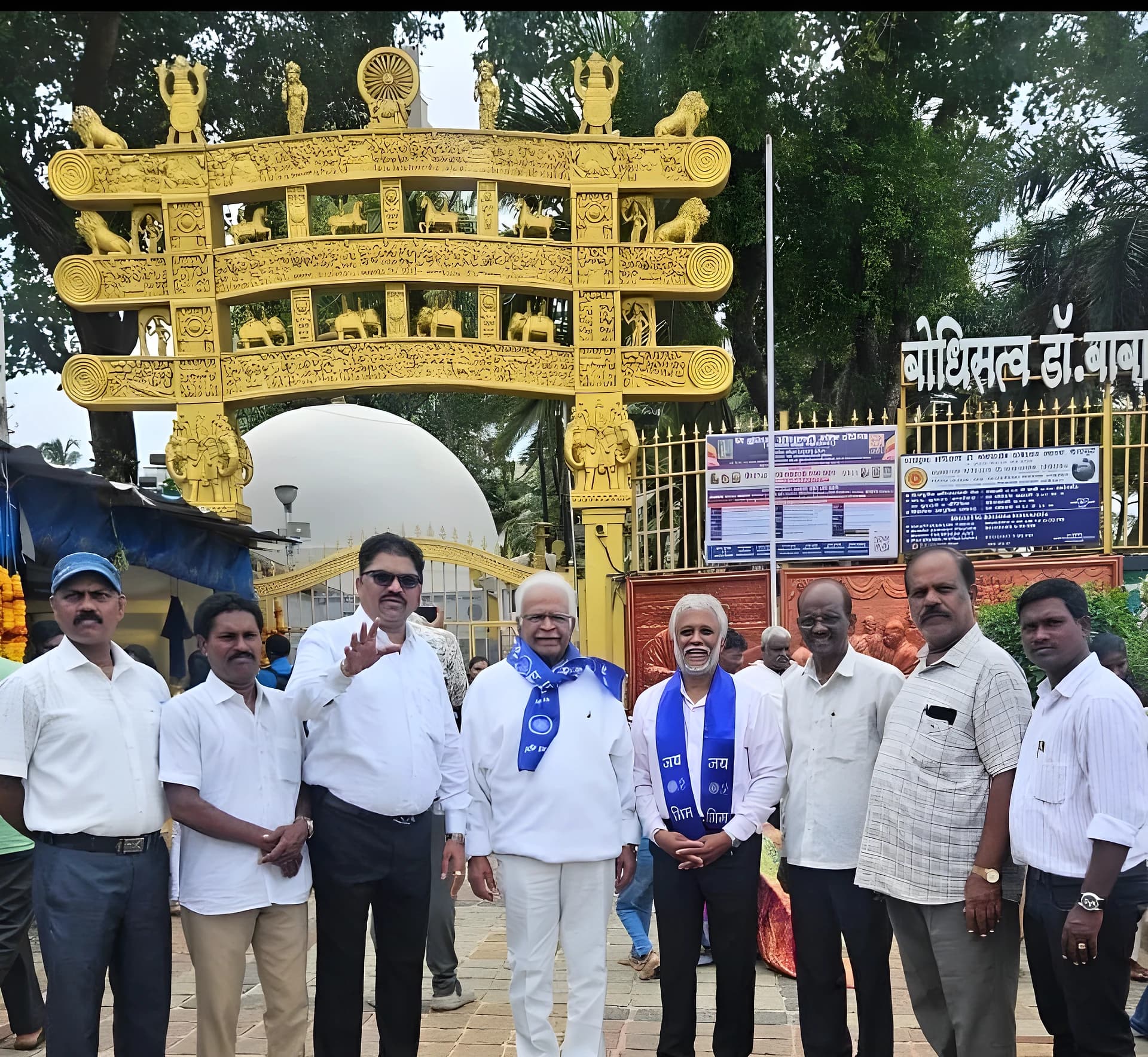 చైత్యభూమిని దర్శించిన రచయిత కొలకలూరి ఇనాక్